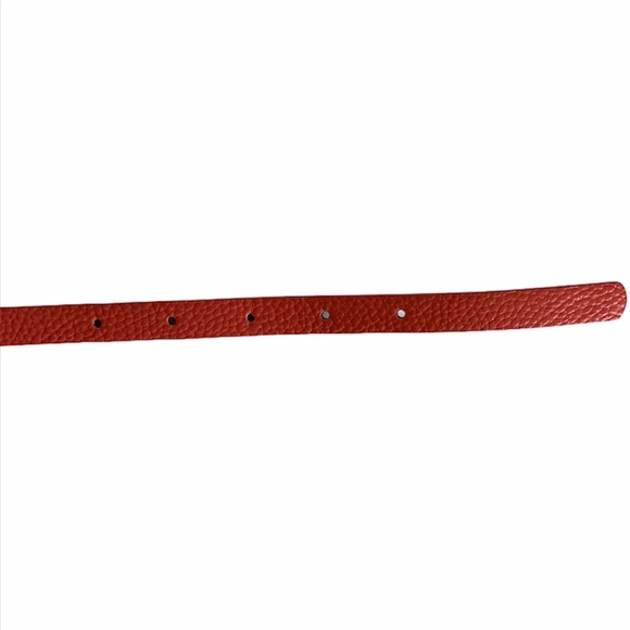 1/2” TEXTURED RED SKINNY BELT - Picture 10 of 12